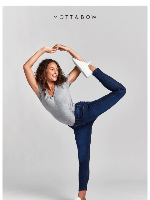 mottandbow newsletter: Feel the freedom in stretch denim.