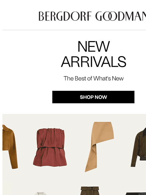 bergdorfgoodman newsletter: Newness Report: This Just In
