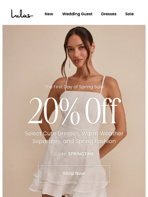 lulus newsletter: Shop The First Day of Spring Sale 🌼​