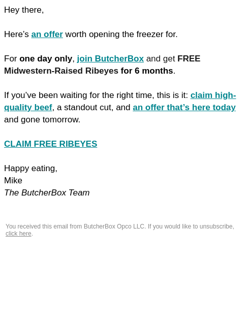 butcherbox newsletter: 🍽️ A FLASH sale with taste!