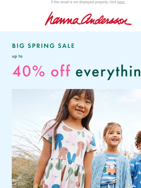 hannaandersson newsletter: Up To 40% Off Best-Sellers 🔥