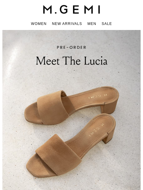 mgemi newsletter: Pre-Order The Lucia