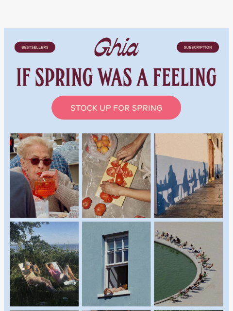 drinkghia newsletter: It’s getting warmer…