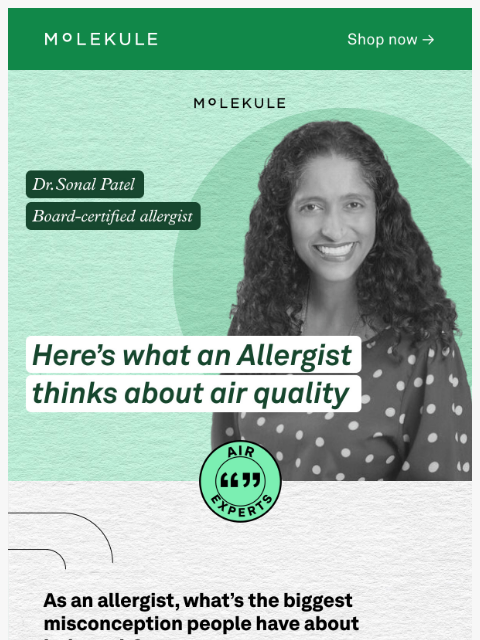 molekule newsletter: How to Make Your Bedroom an Allergy-Free Zone