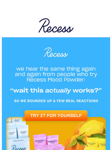 takearecess newsletter: “wait… this actually works?”