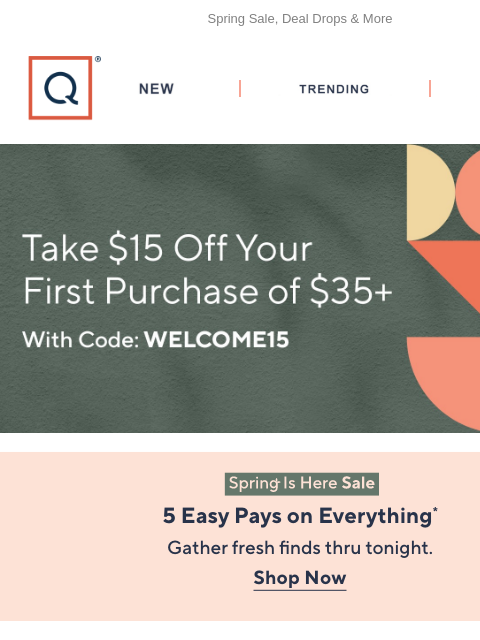 qvcemail newsletter: Timber Ridge TSV® & 5 Easy Pays + Get $15 Off