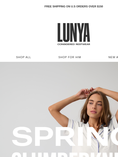 lunya newsletter: New Spring Slumberknit™