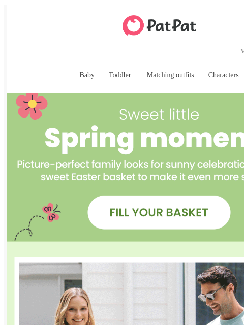 patpat newsletter: 🌼 Sweet styles for spring, up to 50% off