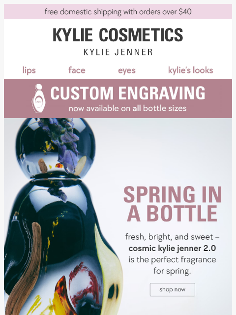 kyliecosmetics newsletter: if spring were a scent... 🧡