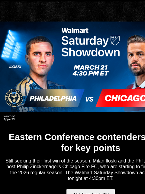 mlssoccer newsletter: The Union host Chicago Fire FC in high-stakes show...