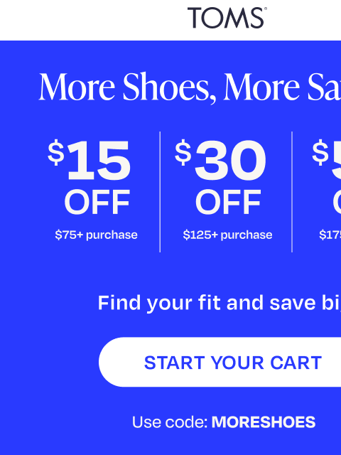 toms newsletter: Don’t Let Your Size Sell Out 👀