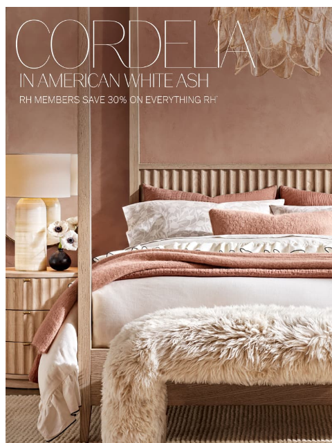 rh newsletter: The Cordelia Collection from RH TEEN. Handcrafted ...