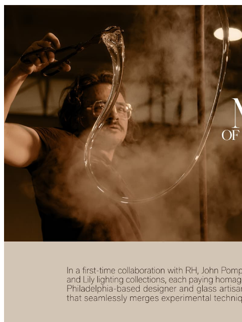 rh newsletter: Master of Light & Form. Introducing Lighting Colle...