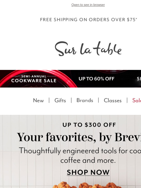 surlatable newsletter: Up to $300 Off Top-Rated Breville Picks