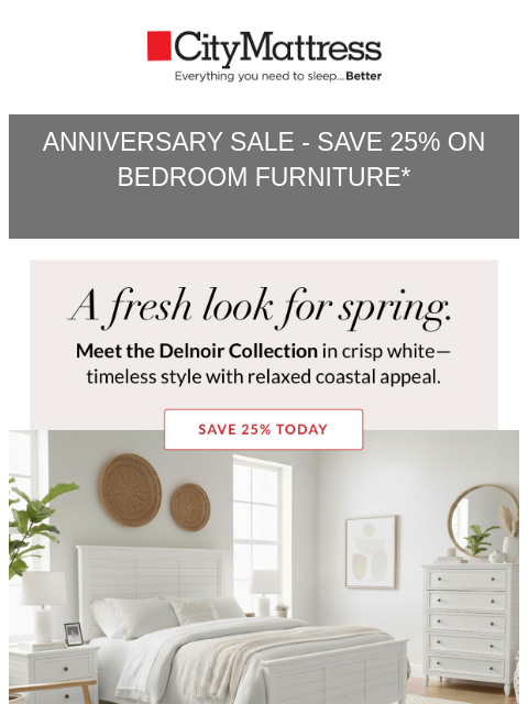 citymattress newsletter: Your spring refresh made easy