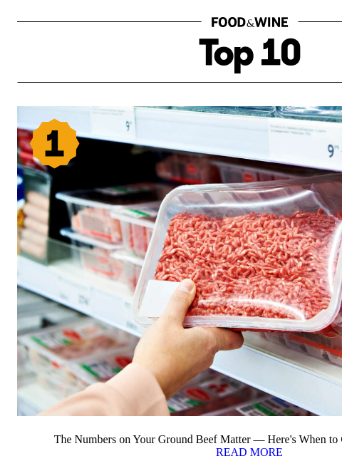 foodandwine newsletter: The Numbers on Ground Beef Matter More Than You Th...