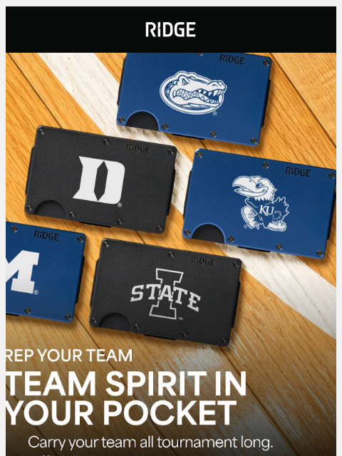 ridge newsletter: Score 34% Off Collegiate Wallets