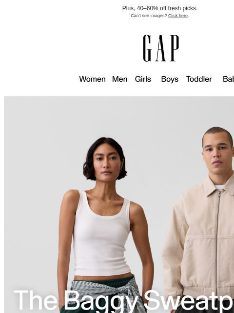 gap newsletter: GET BAGGY