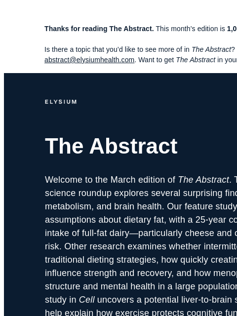 elysiumhealth newsletter: 💪 Here’s how fast creatine works