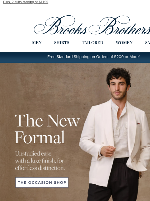 brooksbrothers newsletter: Made for refreshed occasion style