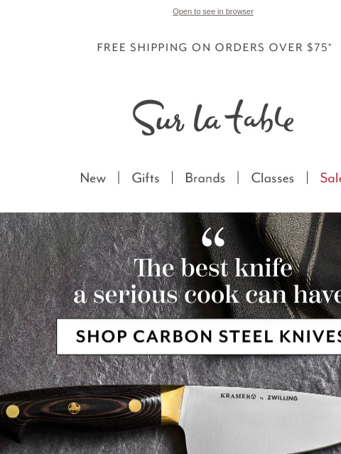 surlatable newsletter: The difference is in the details.