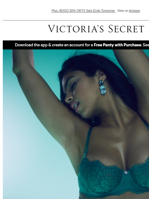 victoriassecret newsletter: NEW Bras Are Here + Get $10 Off in Store
