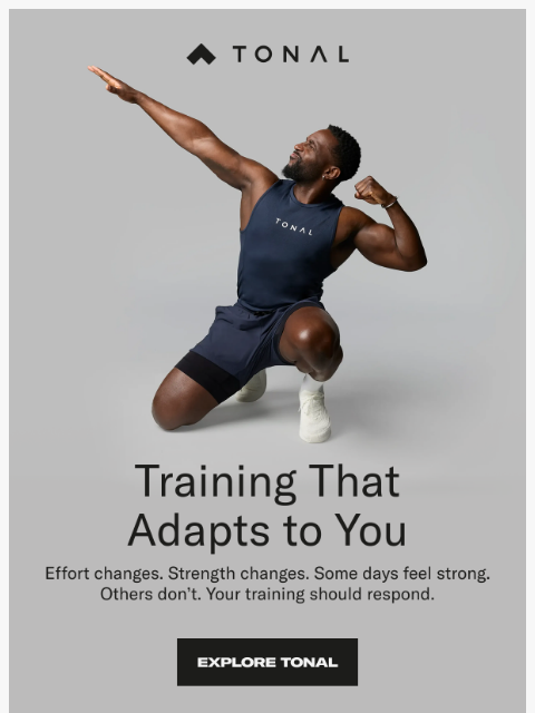 tonal newsletter: Strength Changes. So Should Your Training.