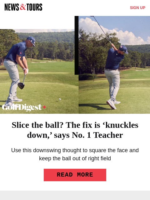 golfdigest newsletter: Valspar contender’s major equipment change