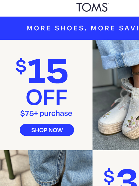 toms newsletter: Savings Start Here: Platform Espadrilles ☀️