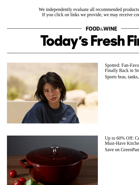 foodandwine newsletter: Up to 60% Off: Crate & Barrel Has Deals on Must-Ha...