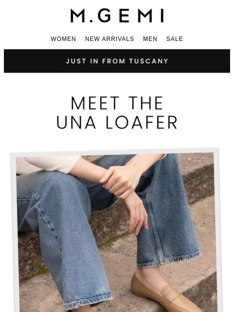 mgemi newsletter: It’s Here! The Una Loafer
