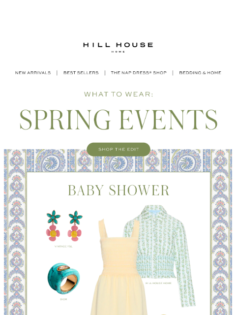 hillhousehome newsletter: What to Wear: Spring Events