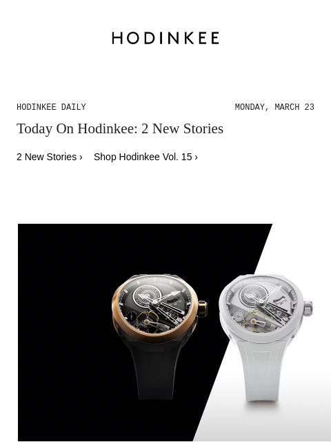 hodinkee newsletter: Hodinkee Daily | 03/23/2026