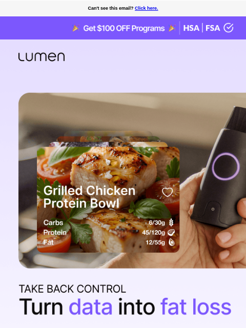 lumen newsletter: Still guessing your weight loss?