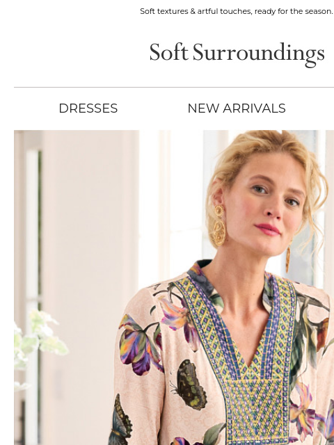 softsurroundings newsletter: Spring's Newest Arrivals