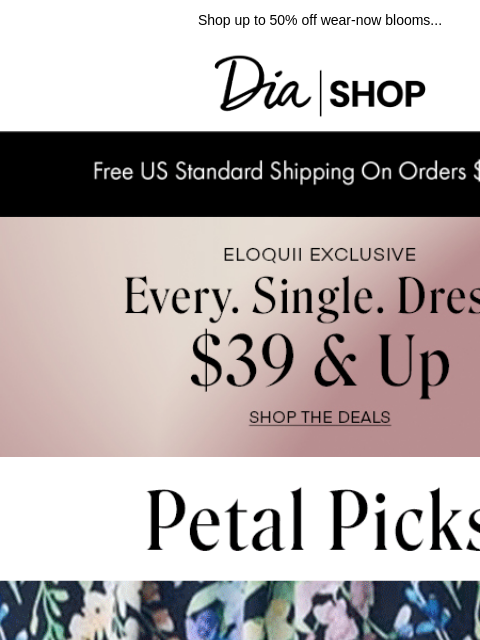 dia newsletter:  Florals? On SALE for Spring? YES 💐​