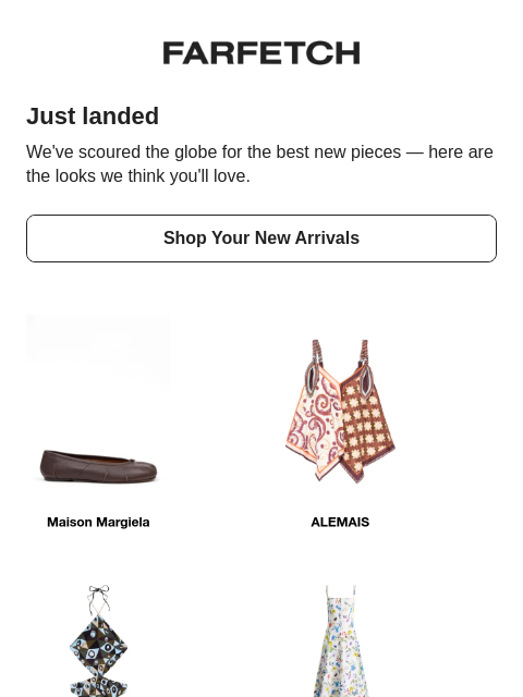 farfetch newsletter: New in, but make it you