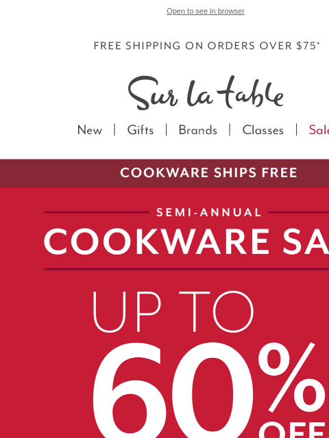 Up to 60% off the biggest names in cookware. Free shipping over $75.* ‌ ‌ ‌ ‌ ‌ ‌ ‌ ‌ ‌ ‌ ‌ ‌ ‌ ‌ ‌ ‌ ‌ ‌ ‌ ‌ ‌ ‌ ‌ ‌ ‌ ‌ ‌ ‌ ‌ ‌ ‌ ‌ ‌ ‌ ‌ ‌ ‌ ‌ ‌ ‌ ‌ ‌ ‌ ‌ ‌ ‌ ‌ ‌ ‌ ‌ ‌ ‌ ‌ ‌ ‌ ‌ ‌ ‌ ‌ ‌ ‌ ‌ ‌ ‌ ‌ ‌