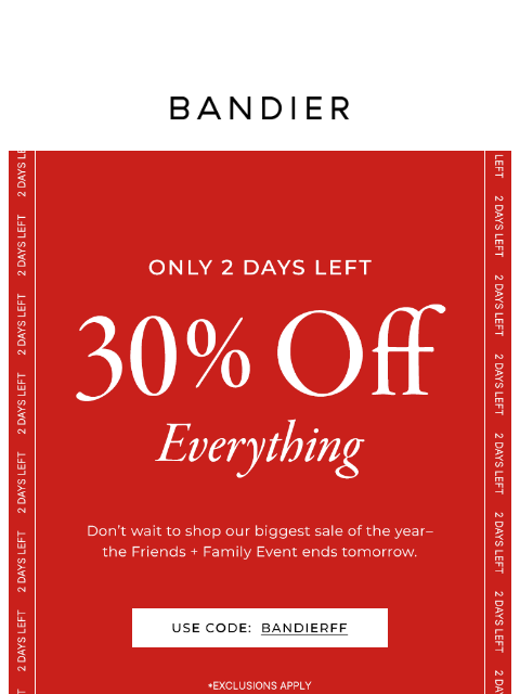 Get 30% off everything before our Friends & Family sale ends tomorrow. ͏ ͏ ͏ ͏ ͏ ͏ ͏ ͏ ͏ ͏ ͏ ͏ ͏ ͏ ͏ ͏ ͏ ͏ ͏ ͏ ͏ ͏ ͏ ͏ ͏ ͏ ͏ ͏ ͏ ͏ ͏ ͏ ͏ ͏ ͏ ͏ ͏ ͏ ͏ ͏ ͏ ͏ ͏ ͏ ͏ ͏ ͏ ͏ ͏ ͏ ͏ ͏ ͏ ͏ ͏ ͏ ͏ ͏ ͏ ͏ ͏ ͏ ͏