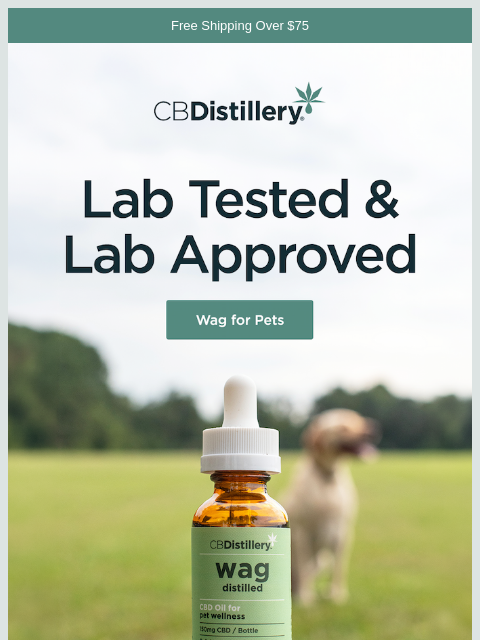 thecbdistillery newsletter: Lab Tested & Lab Approved