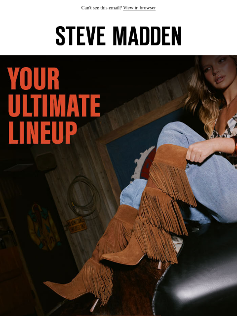 stevemadden newsletter: Setlist: Strong Looks