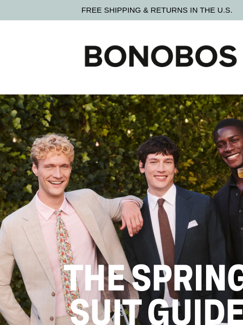 bonobos newsletter: The Easter Suit Guide