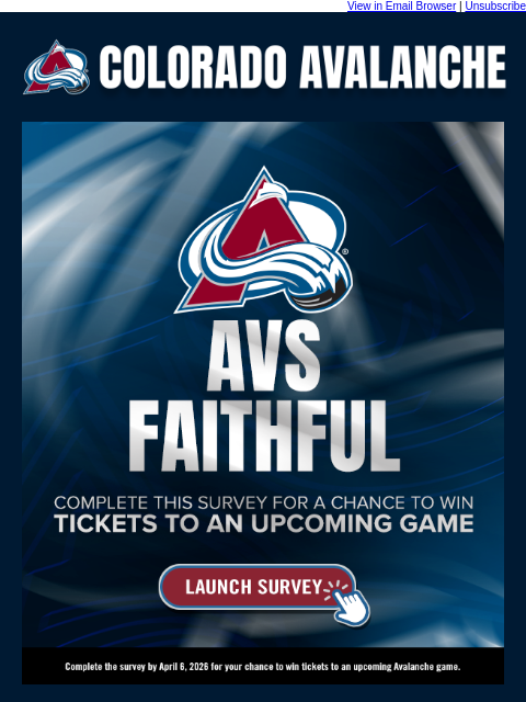 thecoloradoavalanche newsletter: ⛰️ Share Your Feedback for a Chance to Win
