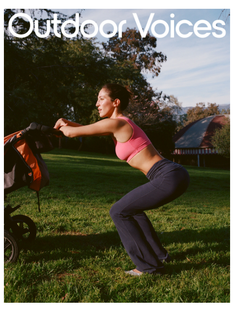 outdoorvoices newsletter: FLARED, FLATTERING, NATURAL