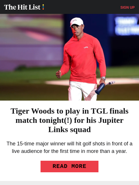 golfdigest newsletter: Scheffler has good reason for WD in Houston