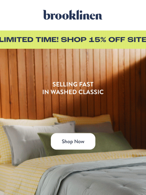 brooklinen newsletter: EASY IN BED?