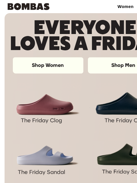bombas newsletter: Get Friday Fresh: New Clogs & Colors