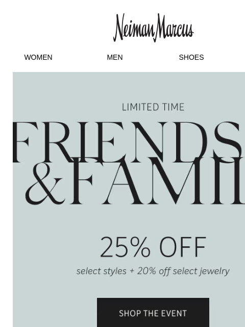neimanmarcus newsletter: Up to 25% off: Time’s running out to save on ALICE...