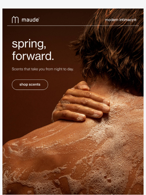getmaude newsletter: spring, forward.