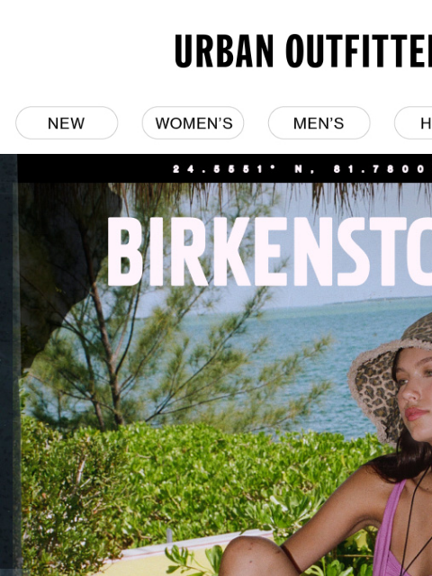 urbanoutfitters newsletter: BIRKENSTOCK: Sandals, clogs & water-ready styles